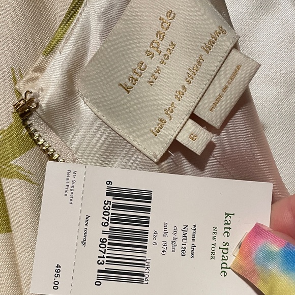 Kate Spade Pink and Green Patterned Dress - Picture 6 of 8